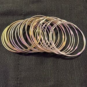 Claire’s gold/silver bangles